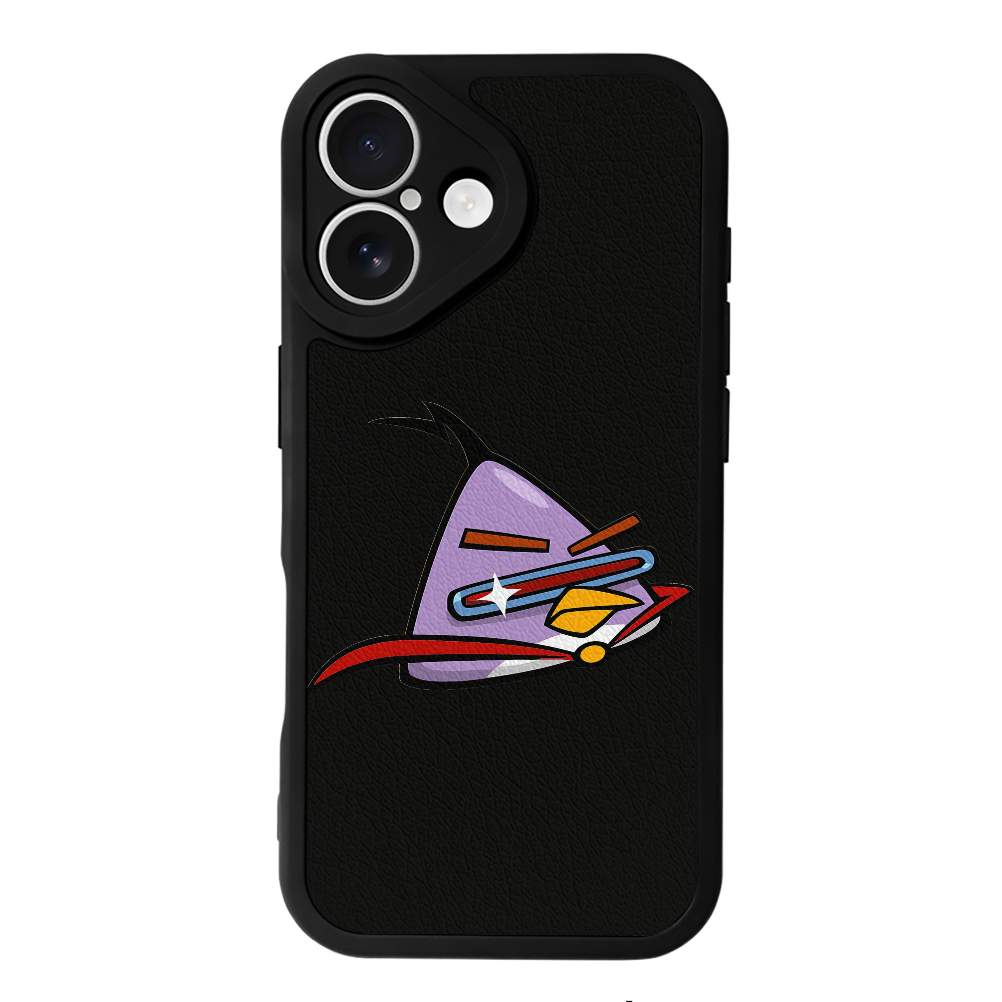 （画像用） Angry Birds アングリーバード 【iPhone 16シリーズ対応】シリコンスマホケース（レザー調） 材質：シリコン